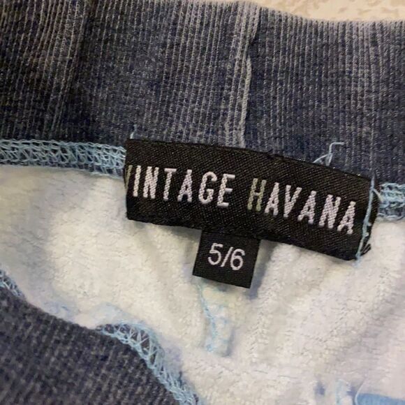 Vintage Havana Lt Blue Tie-Dye Boys Sweat Shorts - Picture 5 of 7